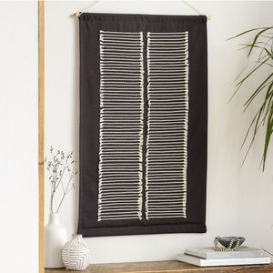 Pottery Barn Solomon Abstract Wall Art, 24"W x 36"H, Beige/Black